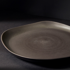 Stoneware Serving Platter-  Matte Black