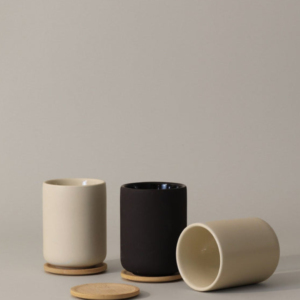 Nordic Matte Black Mug w/ Coaster